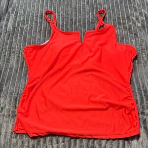 Women's Red Sleeveless Top